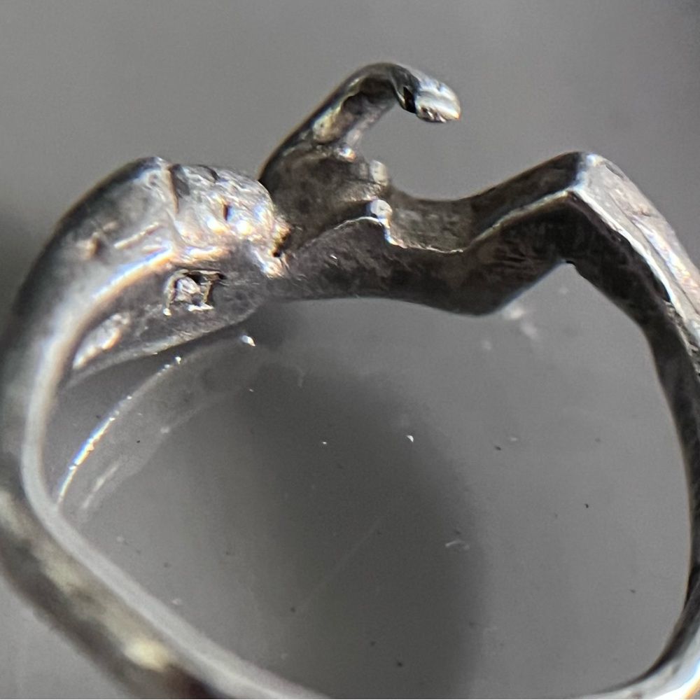 Sterling Silver Female Figure Ring - Picture 10 of 10
